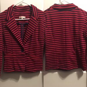 XS Kenar striped blazer red & blue so comfortable
